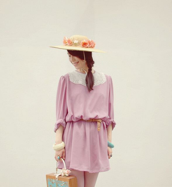 tinytoadstool plum lace dress