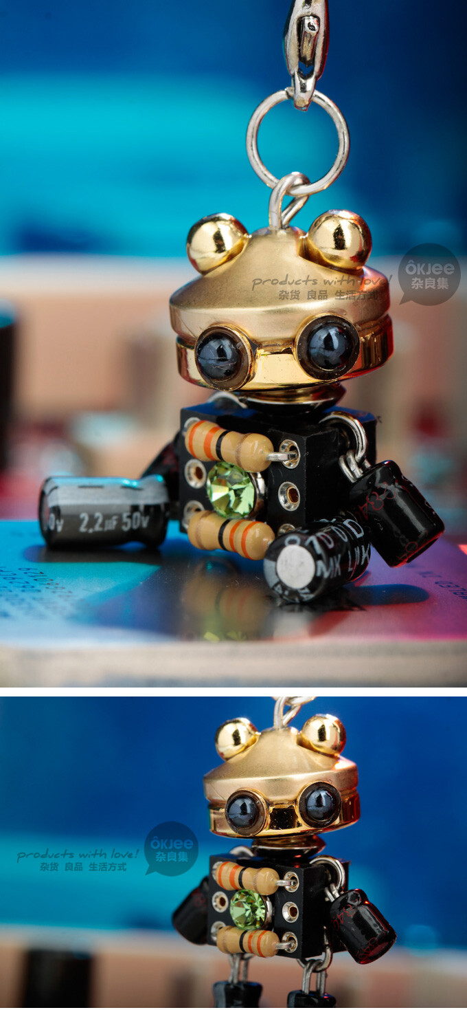 手工机器人项链挂件 小熊（金） 台湾picobaby ——杂良集 OKJEE - 杂货 良品 生活方式