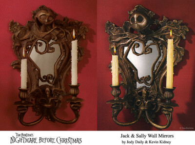 Nightmare Before Christmas Bronze Wall Mirrors | 圣诞夜惊魂之铜制挂镜