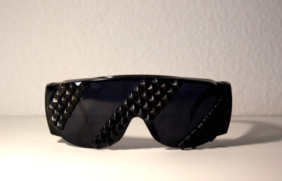 Studded Sunglasses Black Stripes by VileBroccoliFur on Etsy Studded Sunglasses - Black Stripes