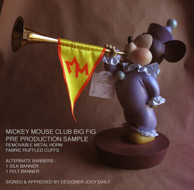 Mickey Mouse Club Trumpeter Big Fig Pre-Production Sample