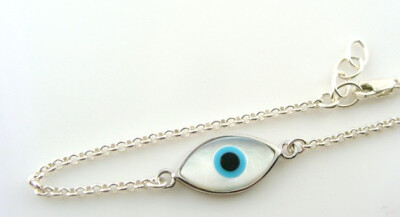 NewCelebrity Style Sterling SilverProtective Evil Eye by lisaloren New-Celebrity Style