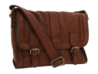 fossil vintage reissue messenger 棕色 女包