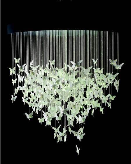 Dezeen » Blog Archive » Bodo Sperlein chandeliers for Lladró chandelier繁复成这个样子，太美了！