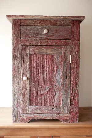 Antique Barn Wood Cabinet with Drawer 古董谷仓木柜