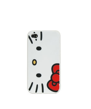 Hello Kitty IPHONE 4G手机套，清清爽爽的~