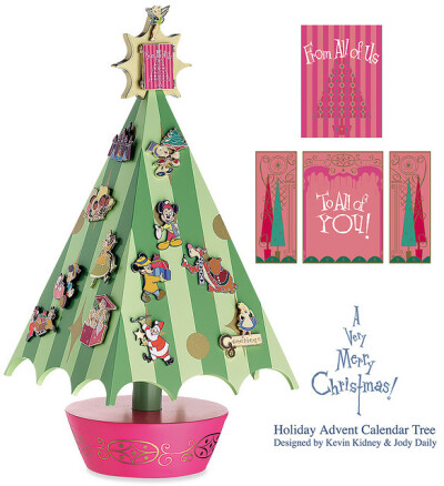 Disney Christmas Advent Calendar Pin Tree