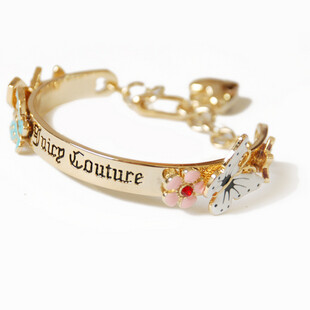 2011春夏新品 juicy couture 甜美蝴蝶花朵亮眼手链/手环/手镯