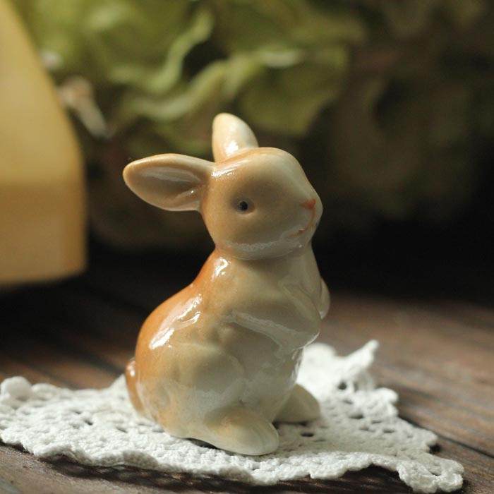 抱～可耐小兔子。zakka 摆件/拍摄背景道具 浅