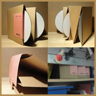 创意CD包(三碟-牛皮纸色)/光盘套/CD收纳/碟包/CD纸袋