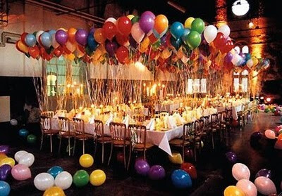 气球婚礼桌