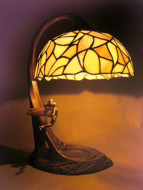 Tinker Bell Stained Glass Lamp Prototype