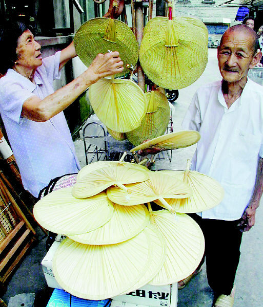 外公外婆的蒲扇,比空调凉快多了~