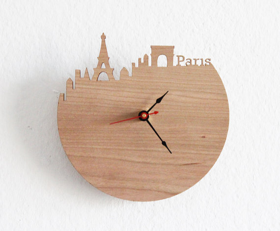 Paris Monuments Clock by iluxo on Etsy Paris Monuments Clock