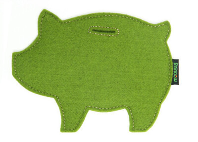 Duga多加 羊毛毡储蓄罐 猪|储钱罐|创意存钱罐 环保