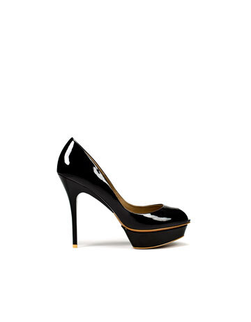 PATENT LEATHER PEEP TOE -黑色的高贵典雅~！ - ZARA United States