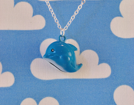 Dolphin Necklace Jingle Bell