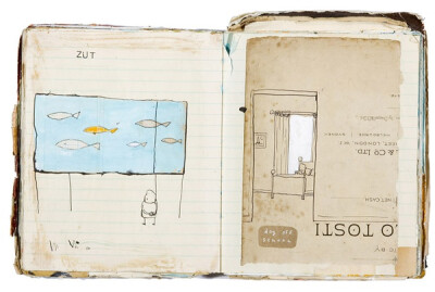 Oliver Jeffers 是个纽约艺术家，做图画书。