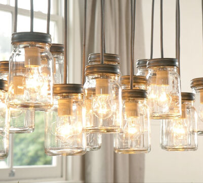 Exeter 16-Jar Pendant | Pottery Barn - wanelo