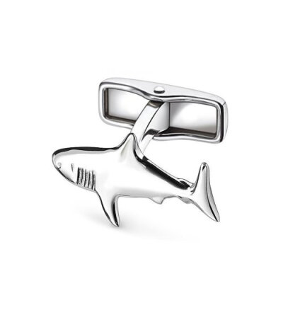 Shark Sterling Silver Cufflinks