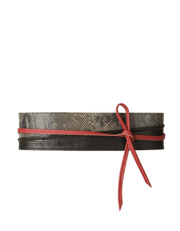 PATCHWORK SASH BELT 红黑搭配，显得格外别致 - ZARA United States