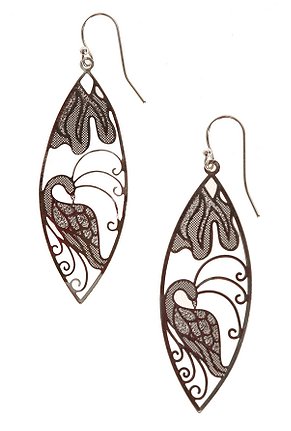 孔雀耳坠 Peacock Earring