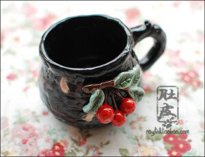 森林物语-樱桃陶瓷杯子 马克杯礼盒装 限量版