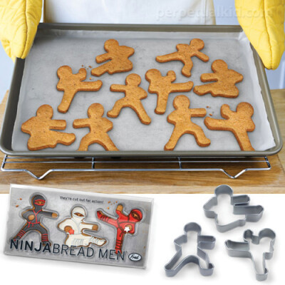 NINJABREAD MEN COOKIE CUTTERS - 这样的饼干都可以摆阵势啦~