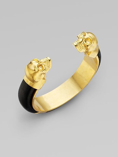  Alexander McQueen Twin Skull Cuff 手镯