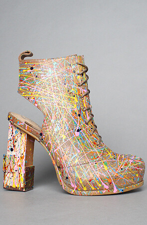  Jeffrey Campbell Mildred Paint 印花高帮鞋