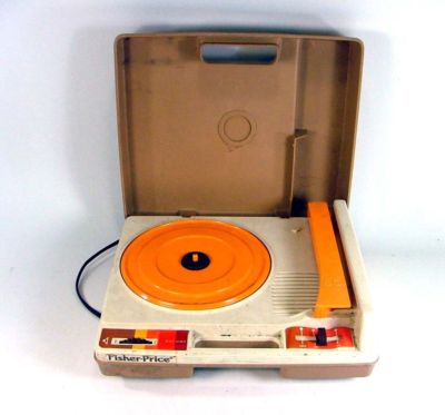 老古董 1978年 Fisher Price便携式唱机 1978 Fisher Price Record Player 825 Turntable Portable ($20-50)