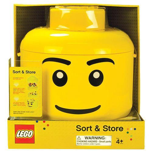 美国代购！ LEGO minifig head Sort Store 超大人仔头