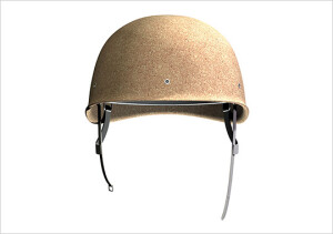 颜色很不错哦！！ 很正常看起来！！ Cork Bicycle Helmet by Kévin Goupil