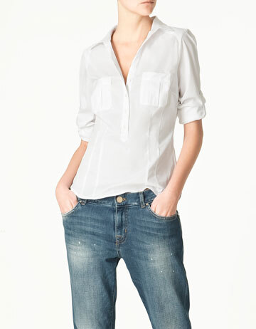 SHIRT WITH POCKETS - ZARA