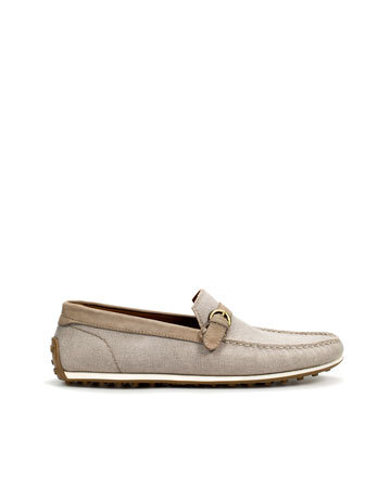 FABRIC MOCCASIN -灰色的船鞋 - ZARA United States