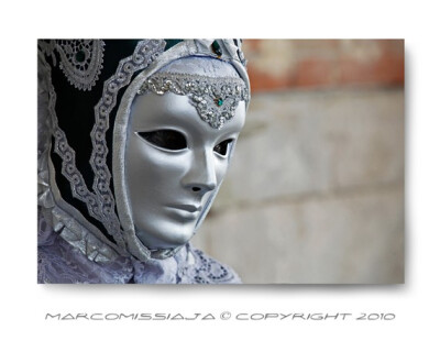 银质威尼斯面具 Original Venetian Silver Mask