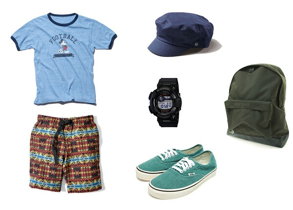 裤子urban research，表casio-g-shock，鞋子vans，包MARGARET HOWELL，帽子FRAGMENT