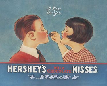 好时KISSES的海报原来看着这么温馨呢！！