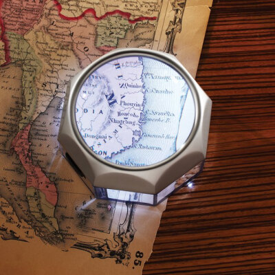 LED Paperweight Desk Magnifier