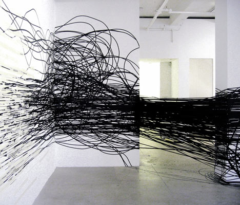 Dezeen » Blog Archive » Miles and Miles of Sticky Tape by Monika Grzymala