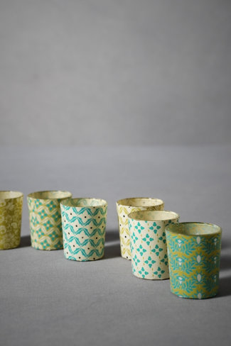 Printed Lumière Votives, Petit in the SHOP Décor Beach Décor at BHLDN Printed Lumière Votives, Petit