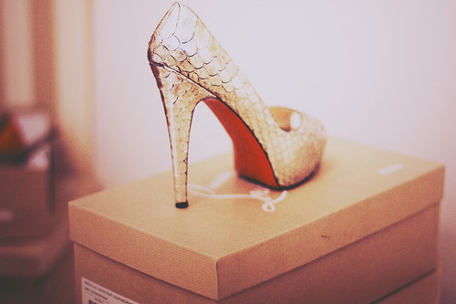 You are my high-heeled shoes , charm, noble and elegant.