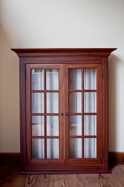 Solid Walnut Hanging Cabinet by belairwoodworking on Etsy 固体核桃木悬挂式书柜