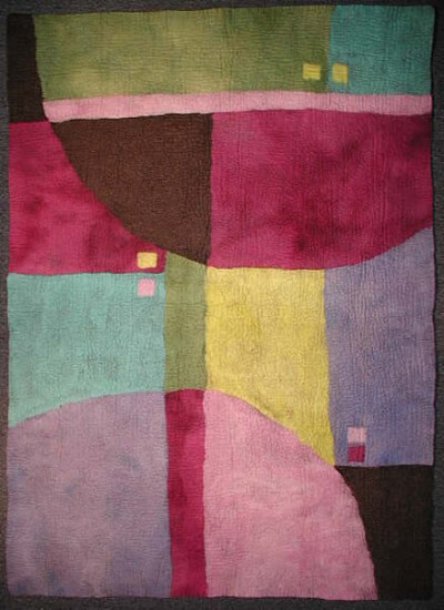 Felt Rug Pastel Moderne by FestiveFibers on Etsy Felt Rug Pastel Moderne 毛毡地毯