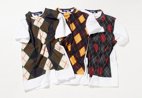 COMME des GARCONS MAN ＂Argyle Print＂ 菱格纹短Tee~