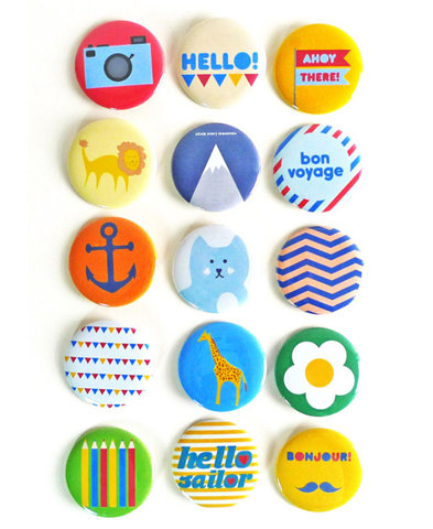 Giveaway!! Badge Set from Tea and Ceremony