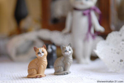 老货 塑胶小猫咪