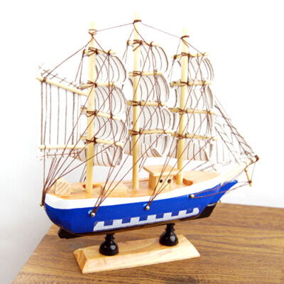 特价 地中海风格 木制欧式多帆船 船模(20cm) 全场7折