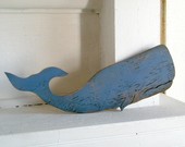 Mari Martin&#39;s Favorites on Etsy Moby Blue Sperm Whale Fish Ocean Coastal Beach Decor