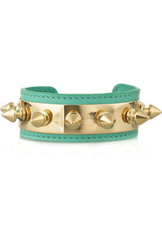 Aurélie Bidermann | Camden 18-karat gold-plated studded leather bracelet | NET-A-PORTER.COM Aurélie Bidermann